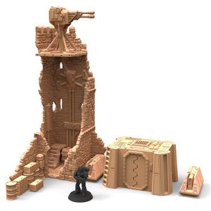 Modular Castle Ruin with High Tech upgrade 28mm scale