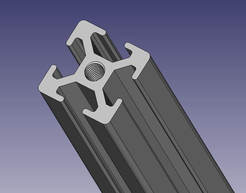 Print-optimized 3030 Aluminum Extrusion Profile