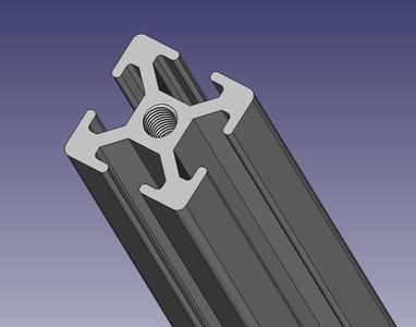 Print-optimized 3030 Aluminum Extrusion Profile
