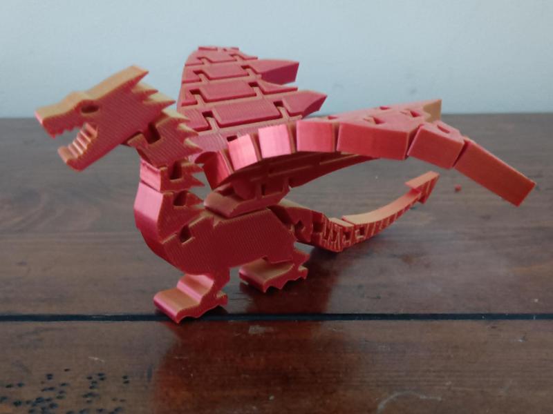 Flexi Dragon! My wings go up, His wings go down.
