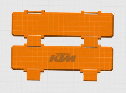 KTM Pencil Box - Print in Place - no assembly