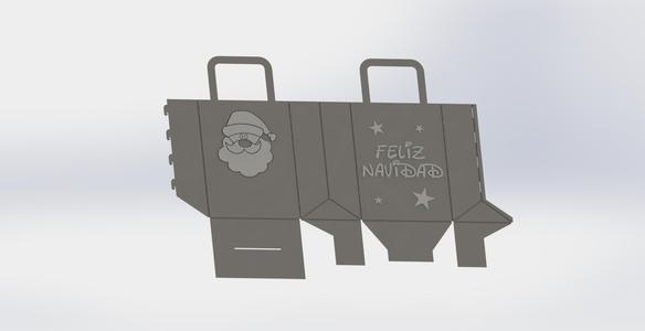 Small bag Papa Noel