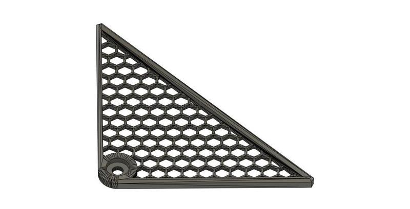 Hyte Y60 Fan Grill with recessed screw hole