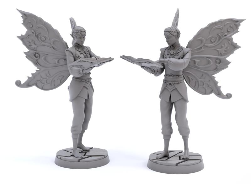 Fairy Attendant Reading Book