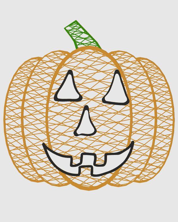 String Jack O'Lantern - Halloween Decor - Wall Art