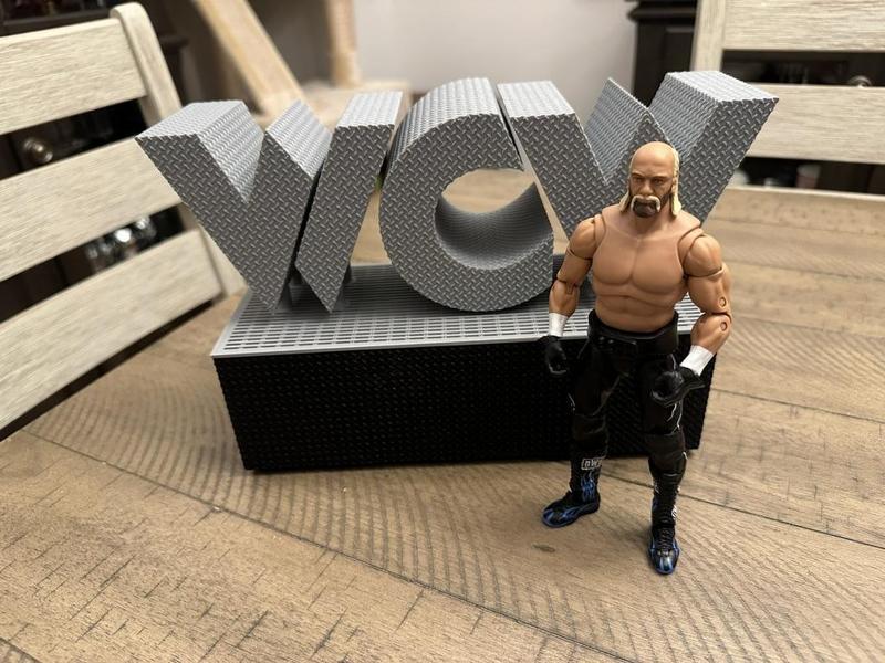 WCW Monday Nitro Stage Sign 1:12 Scale 