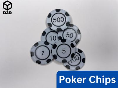 Poker Chips (Numbered)