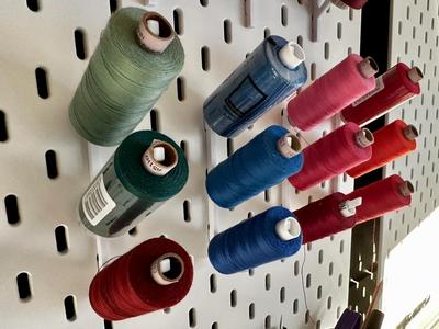 Ikea Skadis thread holder
