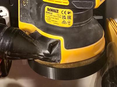 Skadis Dewalt DCW210 orbital sander wall mount
