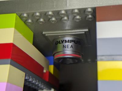 BrickScope - Lego compatible working microscope and optics learning kit