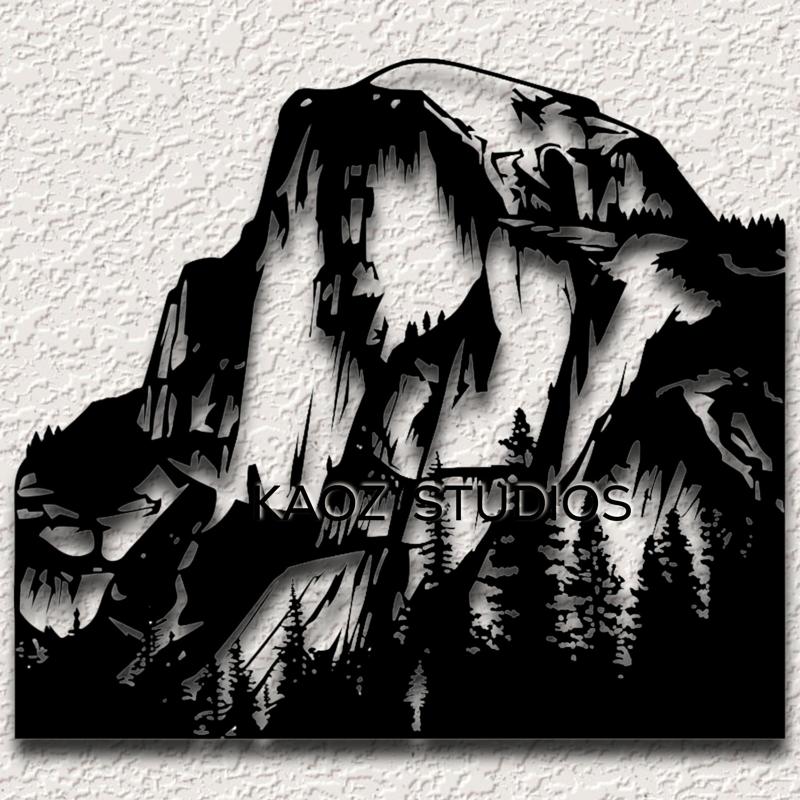 half dome wall art Yosemite wall decor nature scene mountain decoration