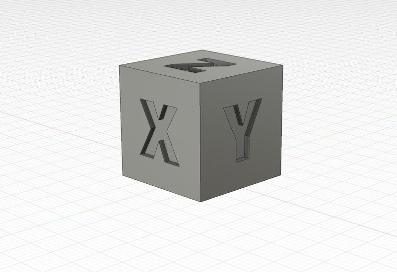 Calibration cube 2cm