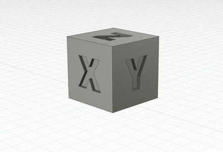 Calibration cube 2cm