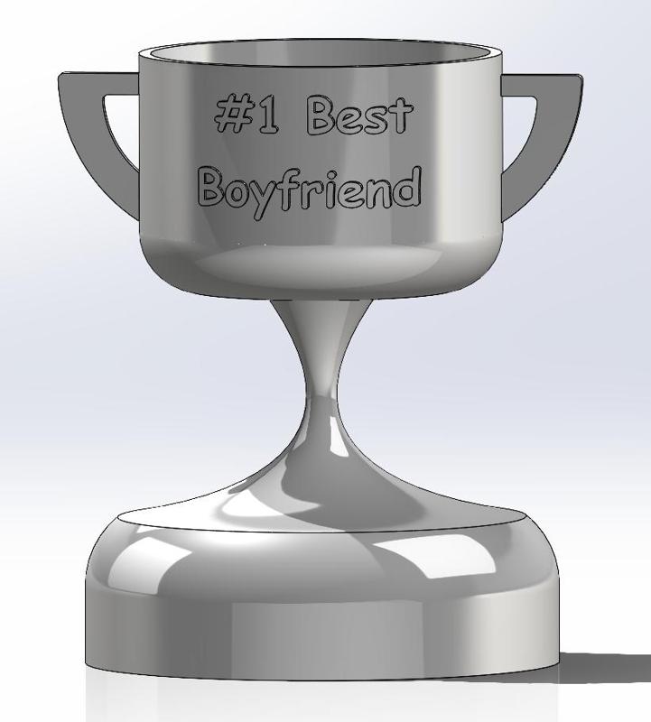 #1 Best Boyfriend Trophy