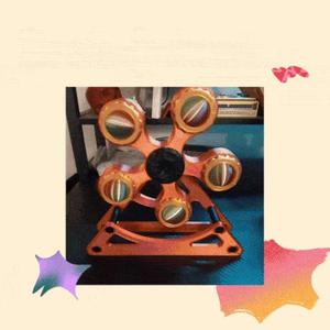 Desk Fidget Spinner with Orb Assembly & Dual-Mode Stand