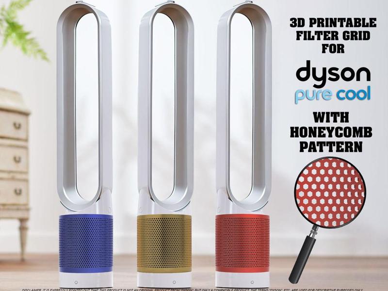 DYSON Purifier Pure Cool Filter Holder Grid with Honeycomb pattern