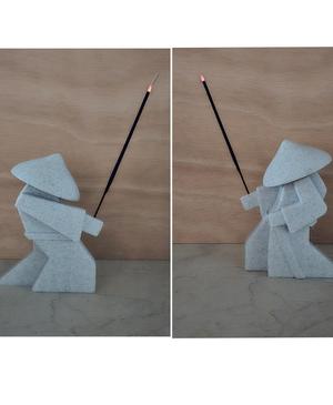 Samurai incense holder.