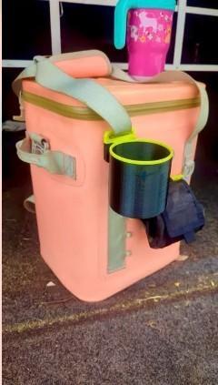 RTIC Backpack Cooler Cup, Bottle and Yeti Colster Holder + Side Utility Strap