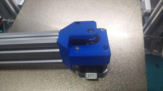 Y-axis motor mount for a belt 9 mm with a support bearing, Ender 2 Pro, 3, Creality CR-10