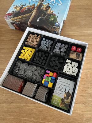 RAIDERS OF THE NORTH SEA + HALL OF HEROES only 4 PLAYERS Board Game Insert