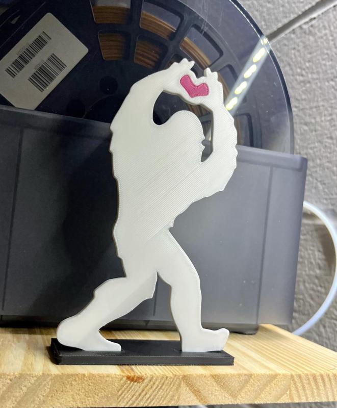 Squatchy Valentines Silhouette