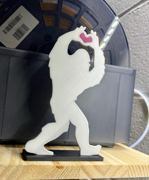 Squatchy Valentines Silhouette