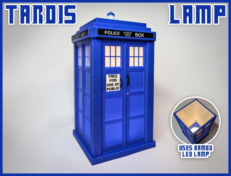 Tardis LED Lamp (Multi-Colour Print)