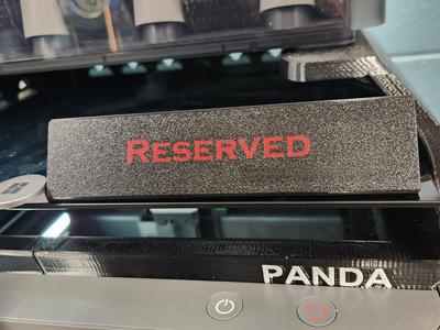 Customizable Reserved Sign