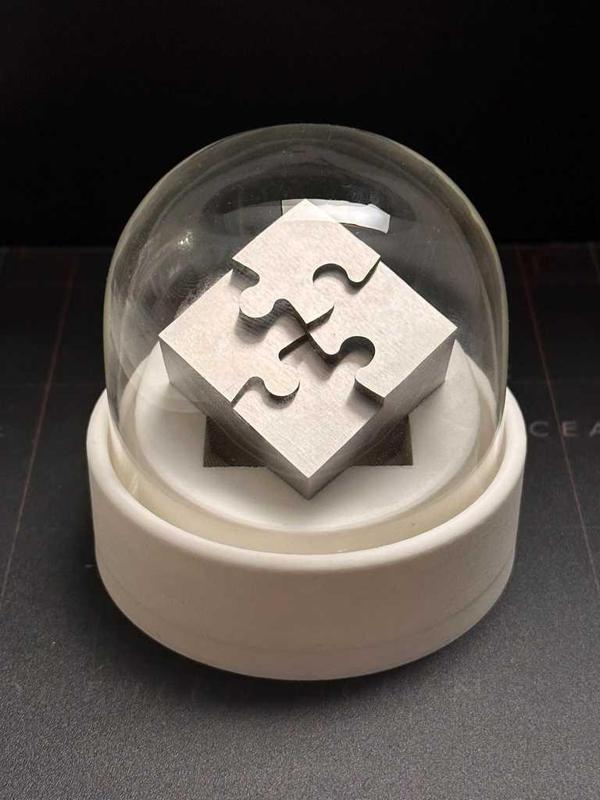 Wire EDM Puzzle Cube Stand