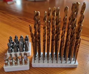 Parametric Drill- and Hex- Bit Stand