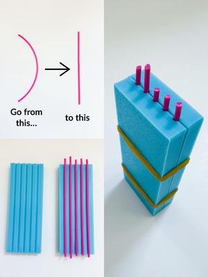 Filament Straightening Block (used to straighten unprinted filament)