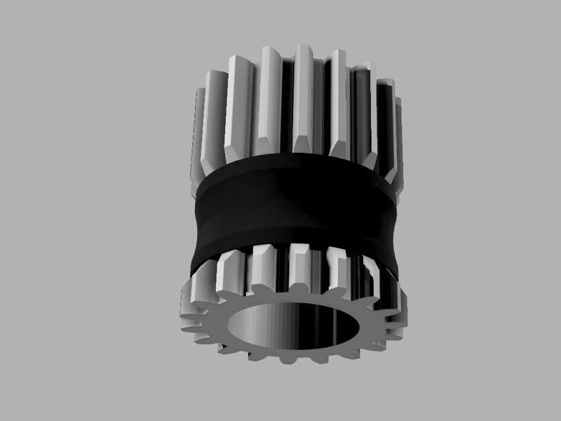 TPU-Inlay for Gravity Broom Holder Gear