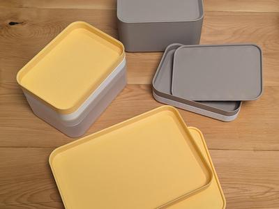 Daiso-Compatible Tray Set – Stackable & Modular