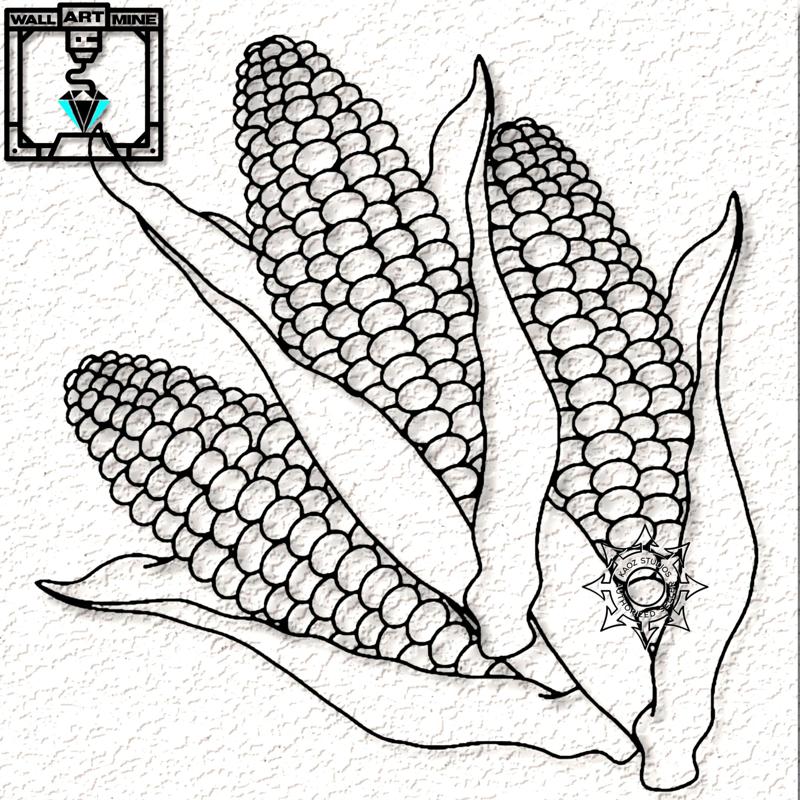 ears of corn wall art fall decor autumn vegetables