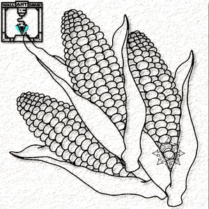 ears of corn wall art fall decor autumn vegetables