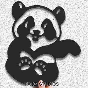 baby panda wall art pandabear wall decor bear cub decoration