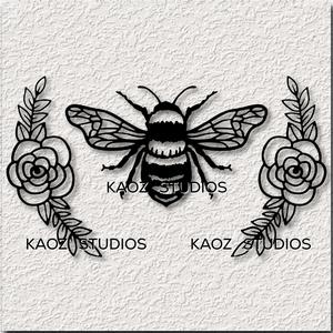 3 piece sethoney bee wall art flowers wall decor garden decoration