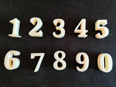Numbers from 0 to 9