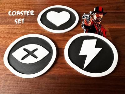 Red Dead redemption Coaster Set 