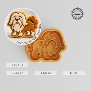 Shih Tzu Shape Cutter & Stamp, Cookie & Fondant Set, Dog Breed, Puppy, S/M/L Sizes, Cute Pet Design, Animal Lover Gifts PRODUCT_291