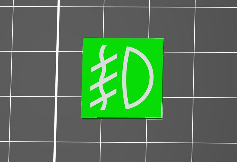 ISO 7000-0633 front fog light