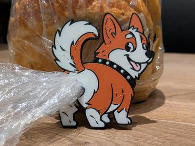 Corgi Bread Bag Clip
