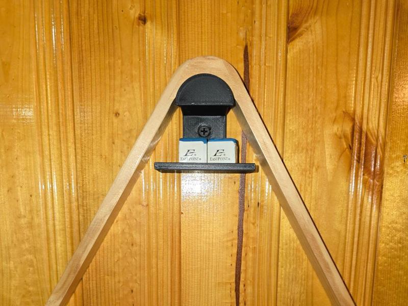Pool Rack Holder with Chalk Holder