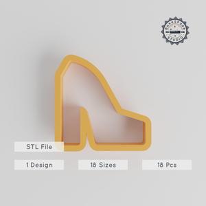Heel Shape Cutter Set, 18-Piece Collection, Perfect for Cookies, Fondant & Clay, Style Options: Stiletto, Elegant Shoe, Glamour Design PRODUCT_155