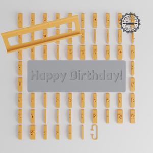 Fredoka Bold Font Tiles, 1/2" Size, 80-Piece Set for Clay, Cookies & Fondant Use PRODUCT_2808