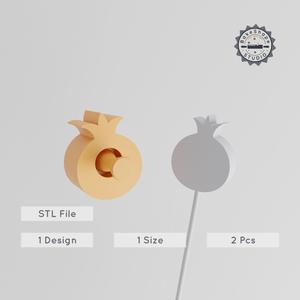 Pomegranate Cake Pop Mold, 3D Printable STL, Food & Fruit-Themed Dessert Mold, Healthy & Juicy Designs PRODUCT_1201