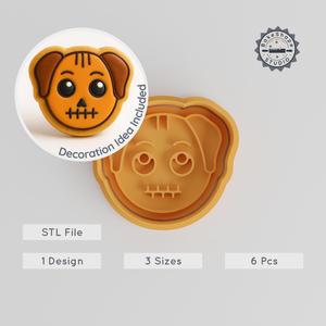 Secret Animal Shape Cutter & Stamp, Cookie & Fondant Decor, 3 Sizes, 6-Piece Wildlife Set PRODUCT_905