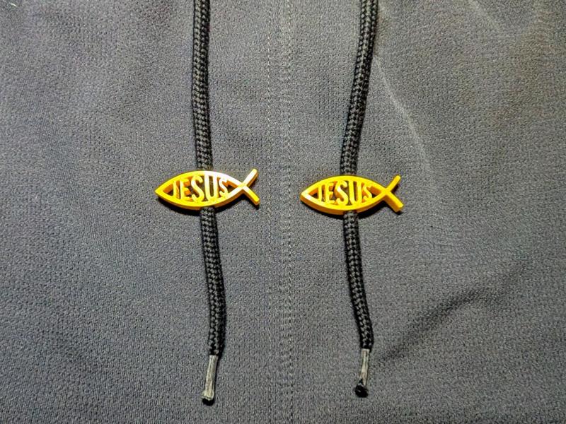 The Ichthys (Jesus Fish) Drawstring Charm