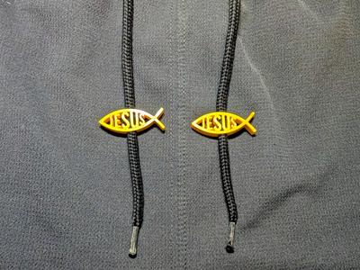 The Ichthys (Jesus Fish) Drawstring Charm