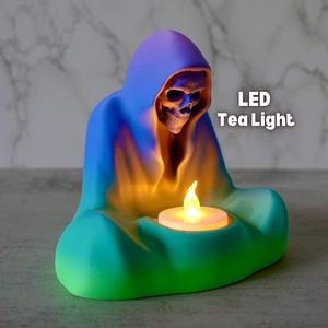 Hooded Skeleton (LED Tea Light)